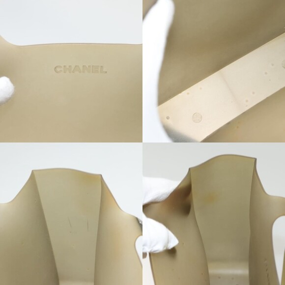 Chanel Tote Bag Rubber Khaki CC - Picture 6 of 6
